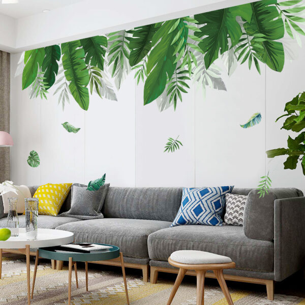 Wall Stickers Nordic Green Plants Ins Wind