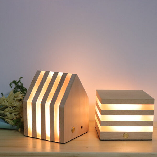 Nordic Style Wooden LED Night Light